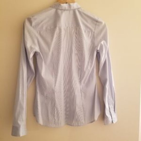 H&M WORK BUSINESS CASUAL BLUE SHIRT PROFESSIONAL - Picture 3 of 4